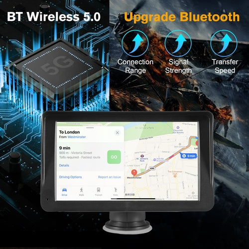 Portable Car Stereo Wireless CarPlay & Android Auto, Car Radio 7inches